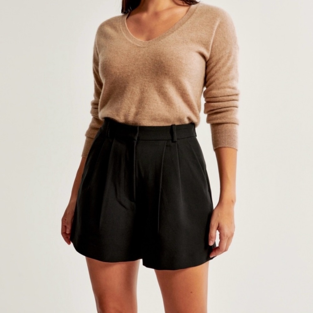 Abercrombie & Fitch Black High Waist Shorts